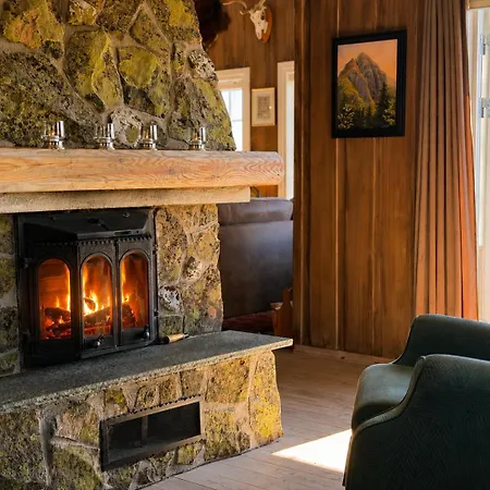 Welcoming With Fireplace Modern Kitchen *